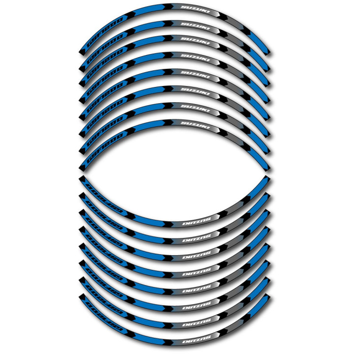Suzuki Gsf 1200 Style 9 Wheel Stripes Stickers Decals - DecalsHouse