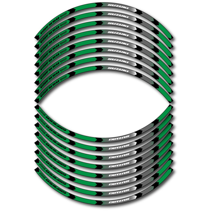 Suzuki Gsf 650 Bandit Style 13 Wheel Stripes Stickers Decals - DecalsHouse