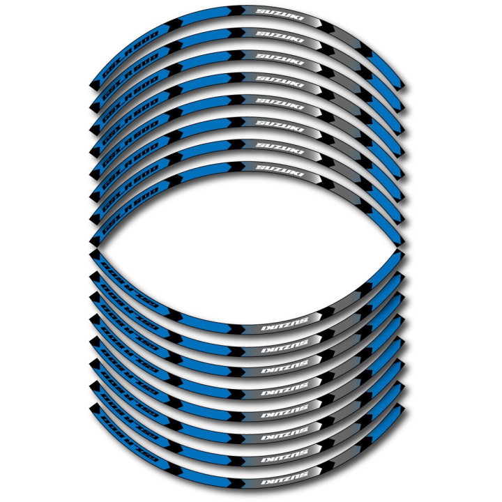 Suzuki Gsx R 600 Style 14 Wheel Stripes Stickers Decals - DecalsHouse