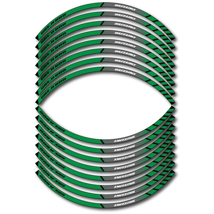 Suzuki Gsx R 600 Style 8 Wheel Stripes Stickers Decals - DecalsHouse