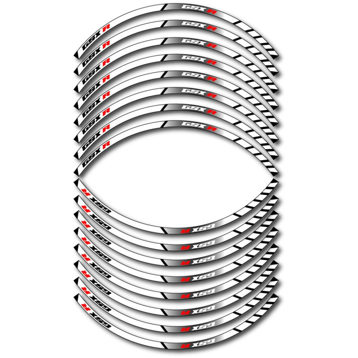 Suzuki Gsx R Style 2 Wheel Stripes Stickers Decals - DecalsHouse
