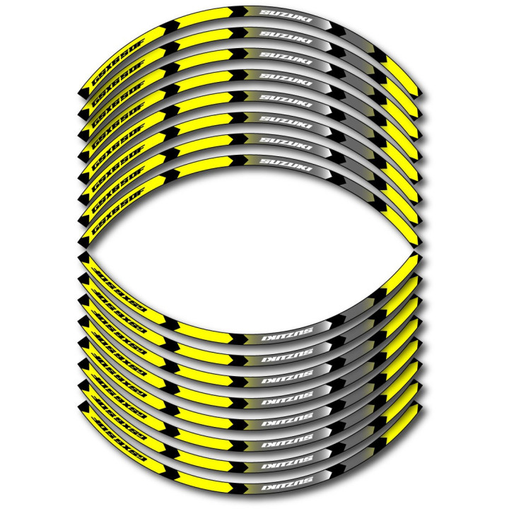 Suzuki Gsx650 F Style 3 Wheel Stripes Stickers Decals - DecalsHouse