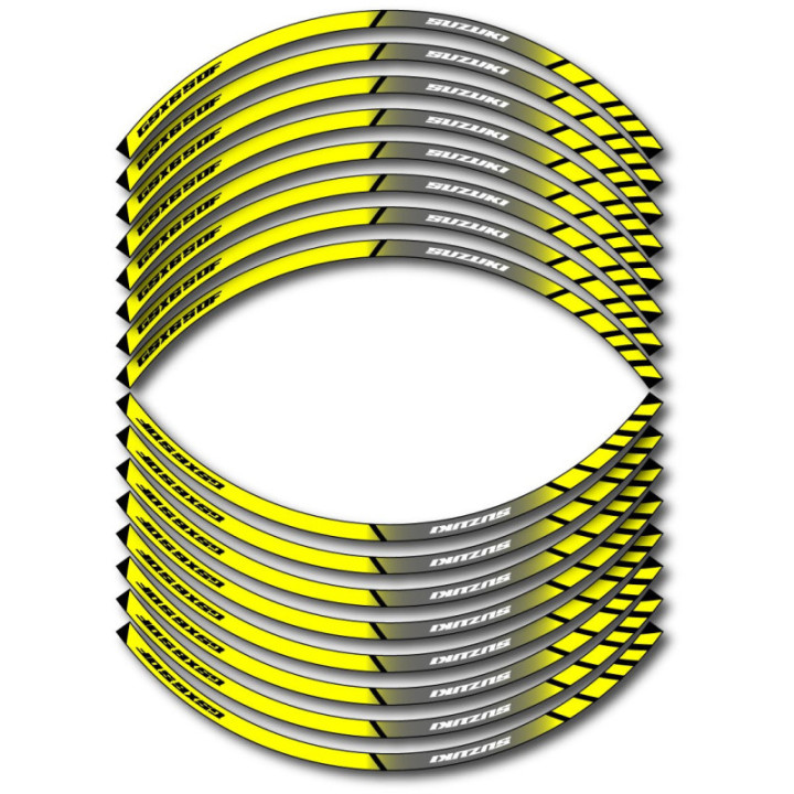 Suzuki Gsx650 F Style 7 Wheel Stripes Stickers Decals - DecalsHouse