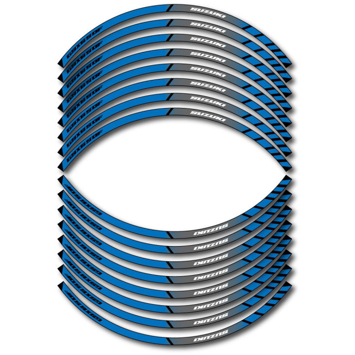 Suzuki Gsx650 F Style 8 Wheel Stripes Stickers Decals - DecalsHouse