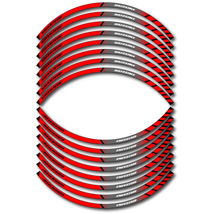Suzuki Gsx650 F Style 9 Wheel Stripes Stickers Decals - DecalsHouse