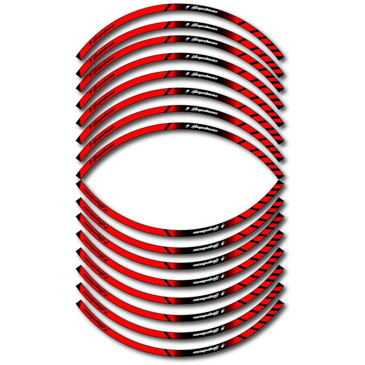 Suzuki Hayabusa Style 6 Wheel Stripes Stickers Decals - DecalsHouse