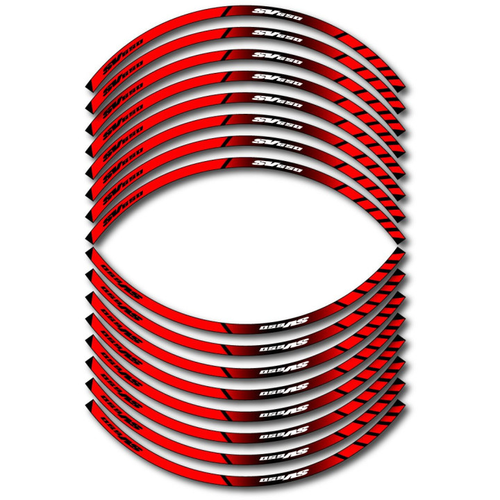 Suzuki Sv 650 Style 3 Wheel Stripes Stickers Decals - DecalsHouse