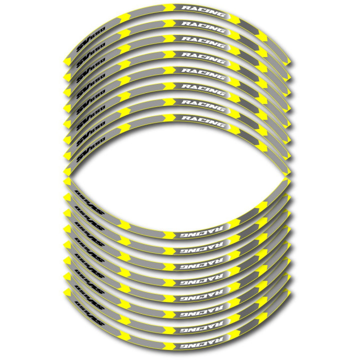 Suzuki Sv 650 Style 9 Wheel Stripes Stickers Decals - DecalsHouse