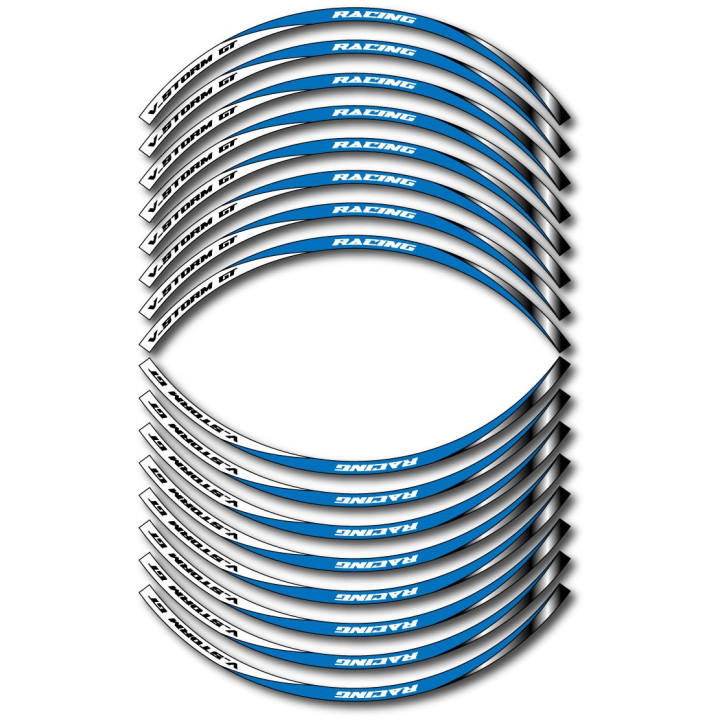 Suzuki V Storm Gt Style 11 Wheel Stripes Stickers Decals - DecalsHouse