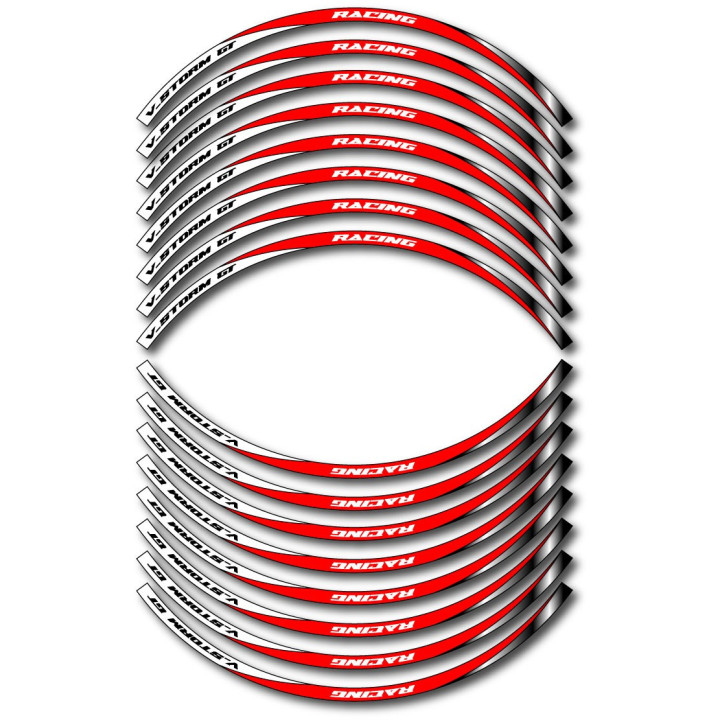 Suzuki V Storm Gt Style 14 Wheel Stripes Stickers Decals - DecalsHouse