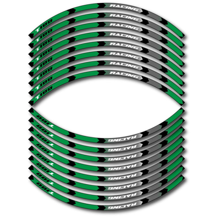 Triumph Bonneville T 100 Style 5 Wheel Stripes Stickers Decals - DecalsHouse