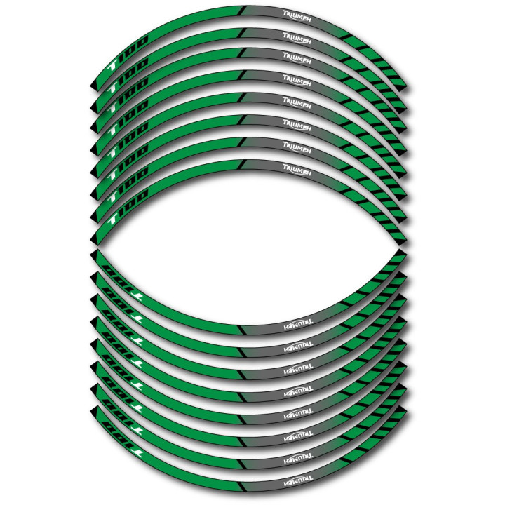Triumph Bonneville T 100 Style 7 Wheel Stripes Stickers Decals - DecalsHouse
