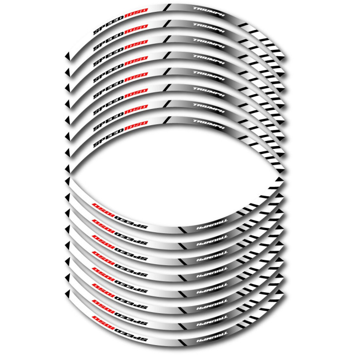 Triumph Speed 1050 Style 2 Wheel Stripes Stickers Decals - DecalsHouse