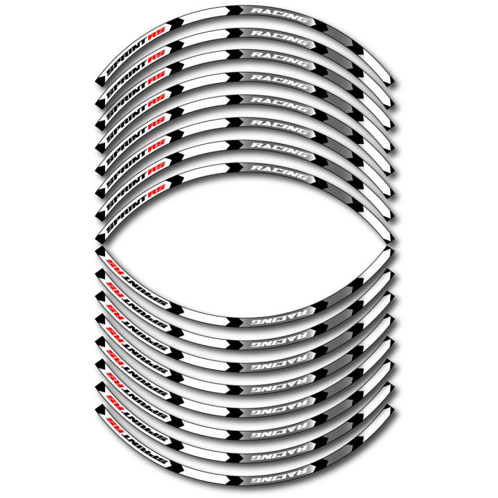 Triumph Sprint Rs Style 14 Wheel Stripes Stickers Decals - DecalsHouse