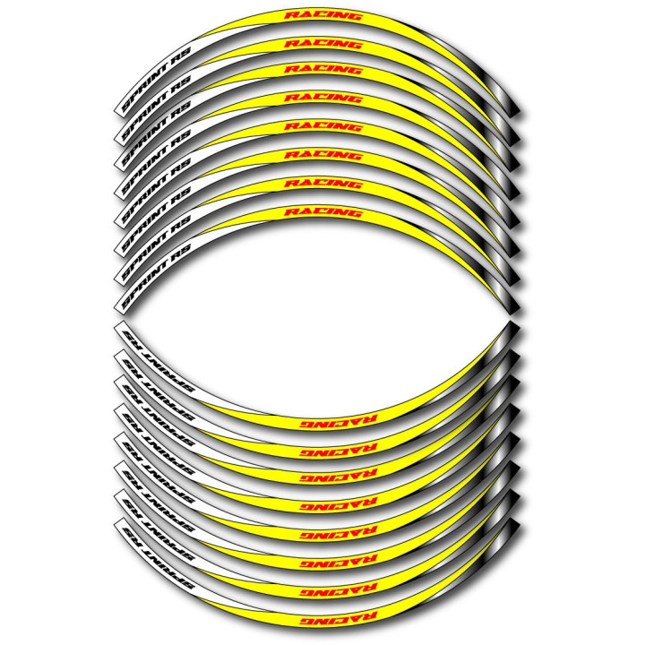 Triumph Sprint Rs Style 3 Wheel Stripes Stickers Decals - DecalsHouse