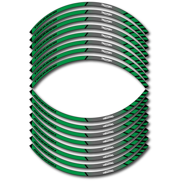 Triumph Tiger 995i Style 8 Wheel Stripes Stickers Decals - DecalsHouse
