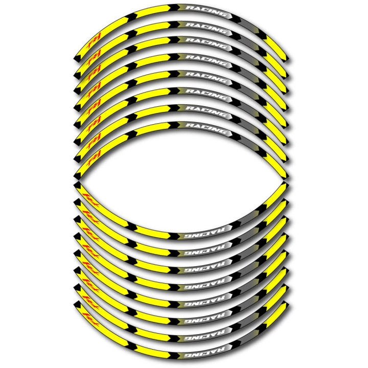 Yamaha Fz1 Fazer Style 12 Wheel Stripes Stickers Decals - DecalsHouse