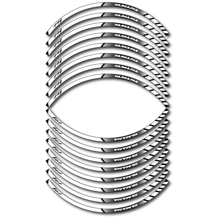 Yamaha Fz1 Fazer Style 9 Wheel Stripes Stickers Decals - DecalsHouse
