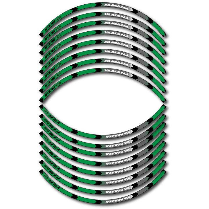 Yamaha Fz6 Fazer Style 6 Wheel Stripes Stickers Decals - DecalsHouse