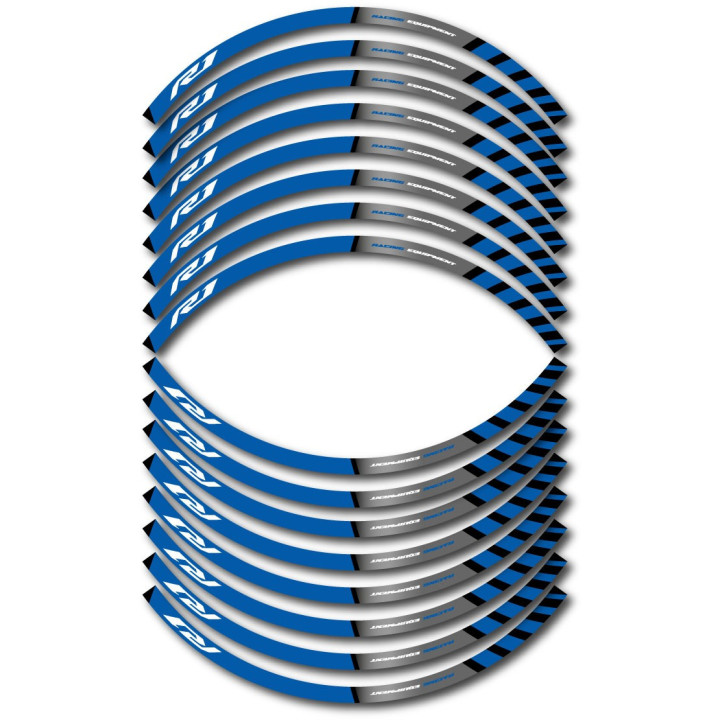 Yamaha R1 Style 7 Wheel Stripes Stickers Decals - DecalsHouse