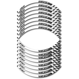 Yamaha R1 Style 8 Wheel Stripes Stickers Decals - DecalsHouse