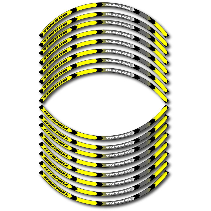 Yamaha Tdm 900 Style 8 Wheel Stripes Stickers Decals - DecalsHouse