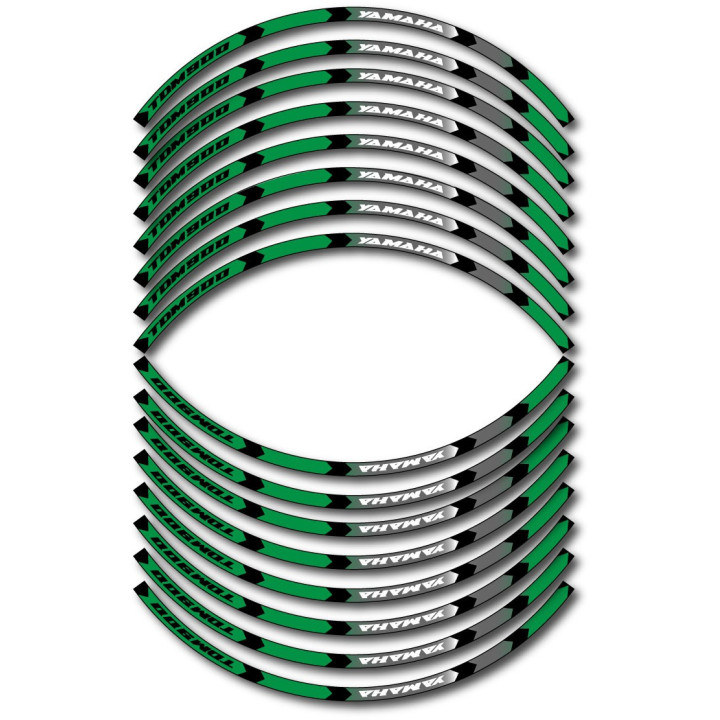 Yamaha Tdm 900 Style 9 Wheel Stripes Stickers Decals - DecalsHouse