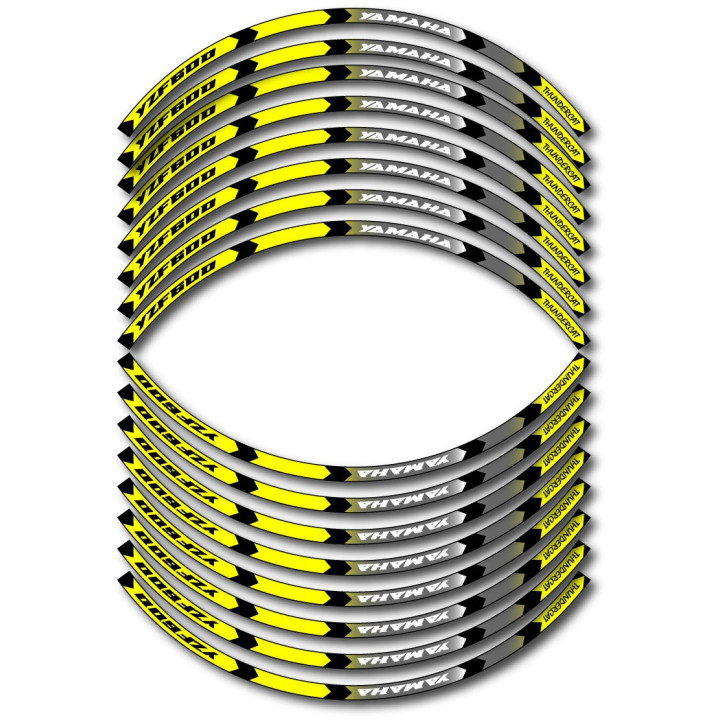Yamaha Yzf 600 Thundercat Style 3 Wheel Stripes Stickers Decals - DecalsHouse