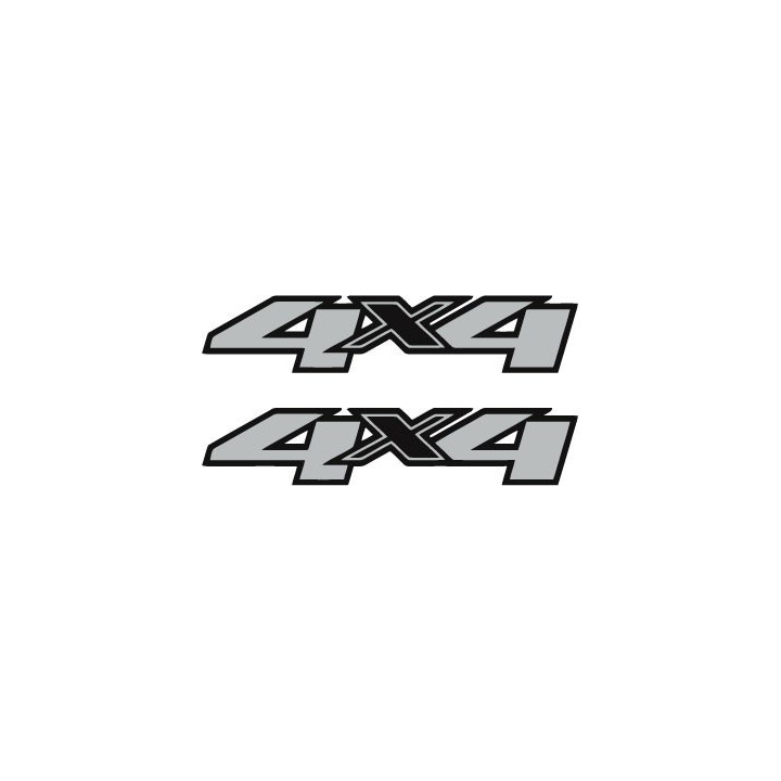 2x 4x4 Dark Style 2 Stickers Decals - DecalsHouse