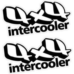 2x 4x4 Intercooler Stickers Decals - DecalsHouse