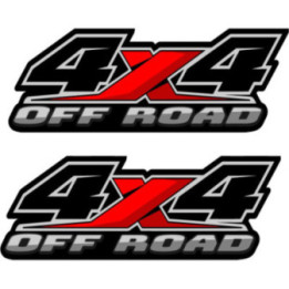 2x 4x4 Off Road Style 2 Stickers Decals - DecalsHouse