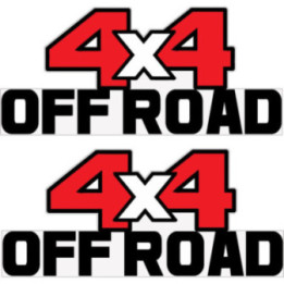 2x 4x4 Off Road Style 20 Stickers Decals - DecalsHouse