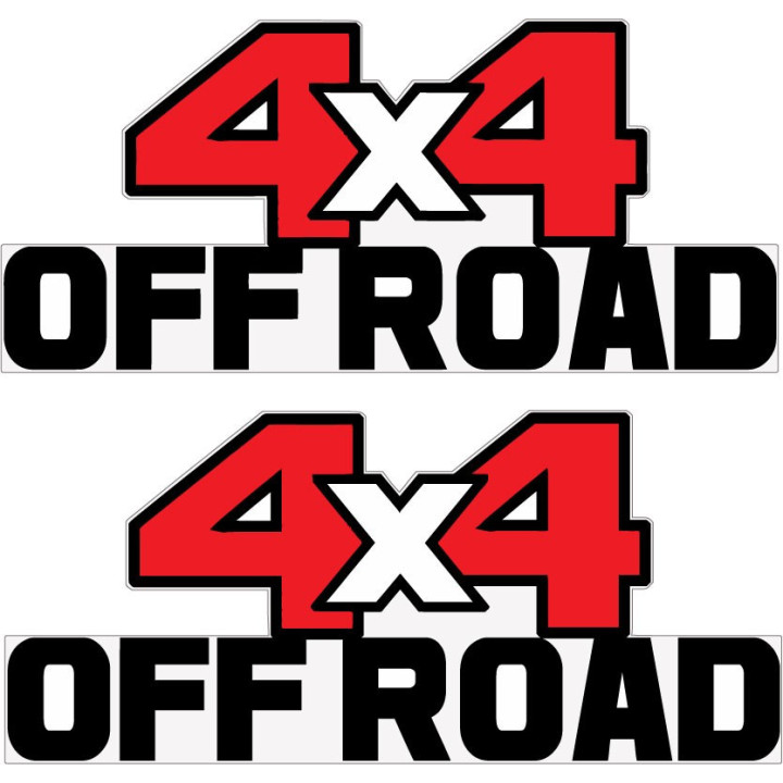 2x 4x4 Off Road Style 20 Stickers Decals - DecalsHouse
