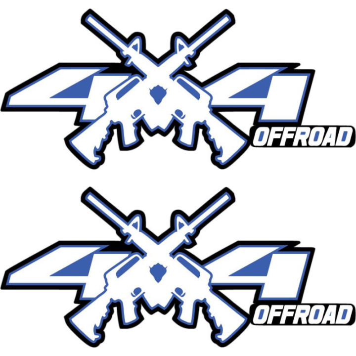 2x 4x4 Offroad Ar Stickers Decals - DecalsHouse