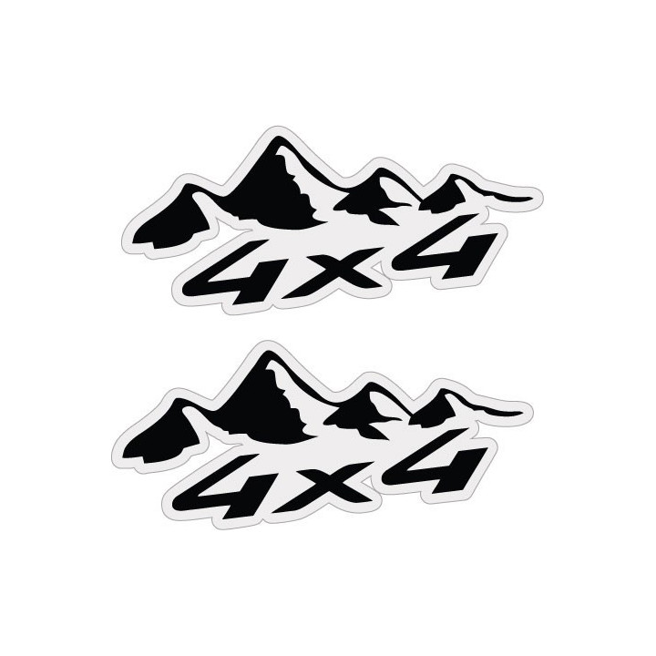 2x 4x4 Style 22 Stickers Decals - DecalsHouse