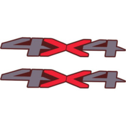 2x 4x4 Style 3 Stickers Decals - DecalsHouse