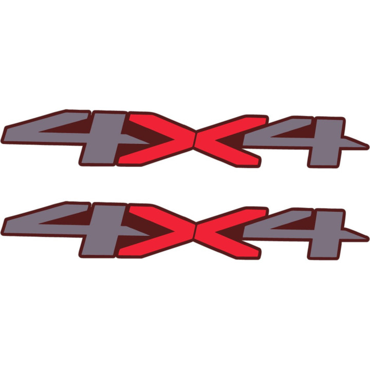 2x 4x4 Style 3 Stickers Decals - DecalsHouse