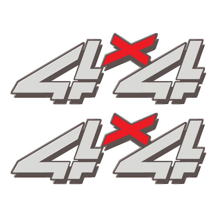2x 4x4 Style 4 Stickers Decals - DecalsHouse