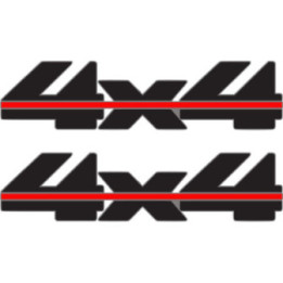 2x 4x4 Style 5 Stickers Decals - DecalsHouse
