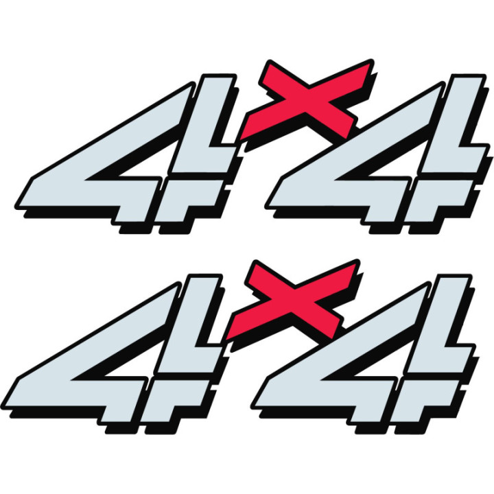 2x 4x4 Style 6 Stickers Decals - DecalsHouse