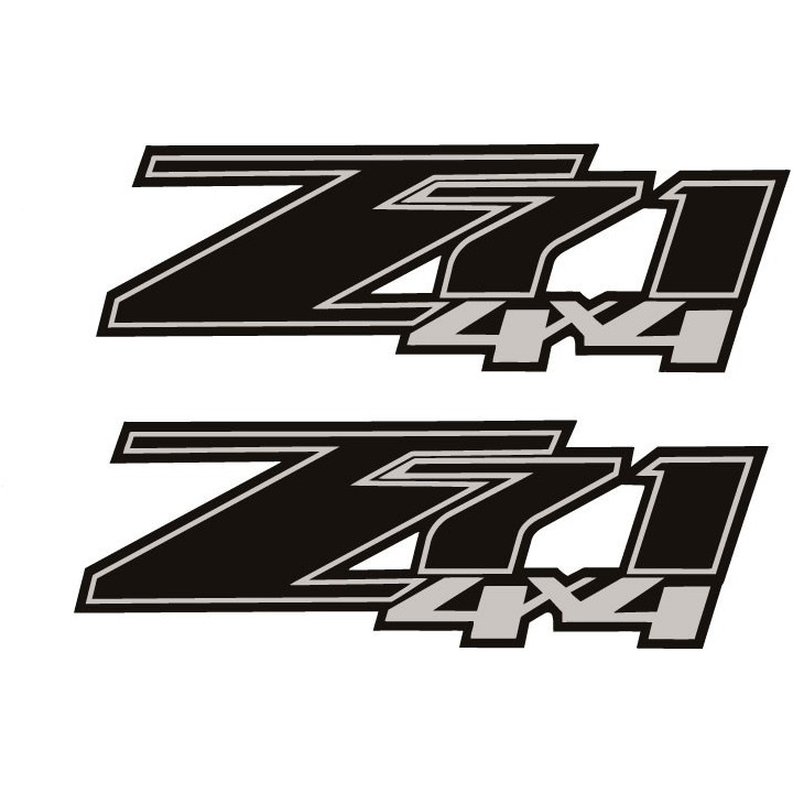 2x Z71 4x4 Style 3 Stickers Decals - DecalsHouse