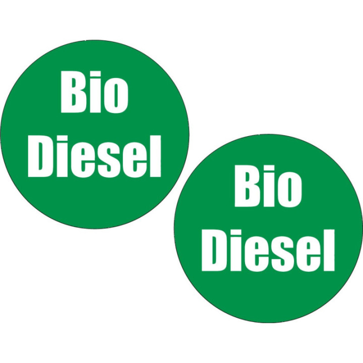 2x Bio Diesel Stickers Decals - DecalsHouse
