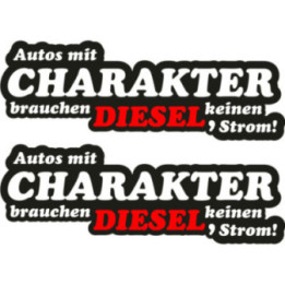 2x Cars With Character Stickers Decals - DecalsHouse
