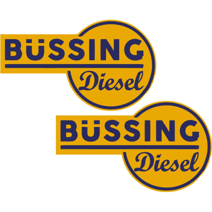 2x Diesel Bussing Stickers Decals - DecalsHouse