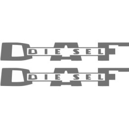 2x Diesel Daf Dark Stickers Decals - DecalsHouse