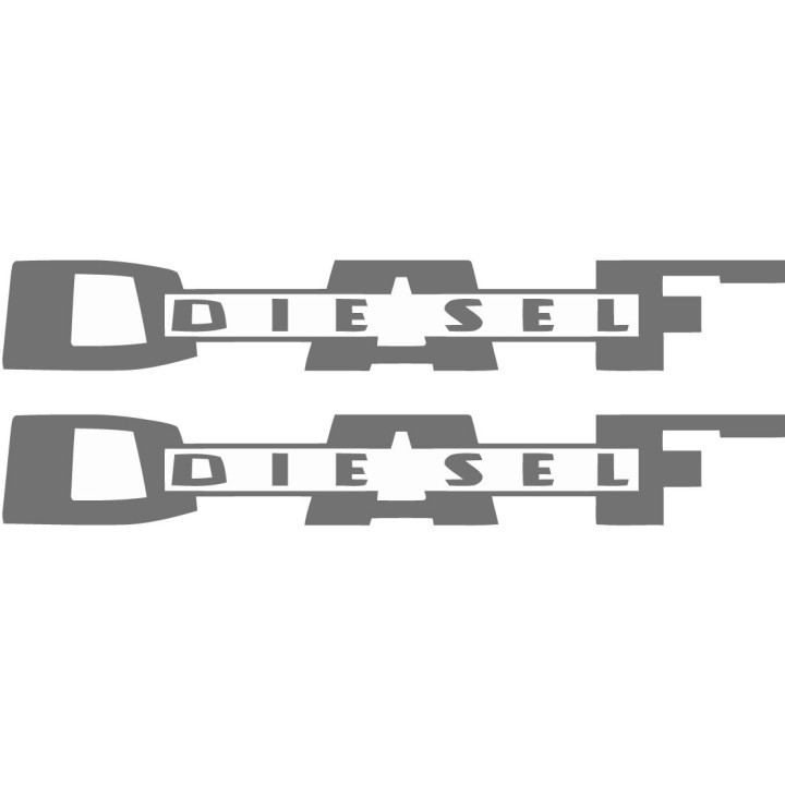 2x Diesel Daf Dark Stickers Decals - DecalsHouse