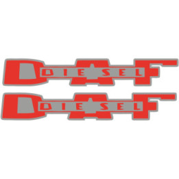 2x Diesel Daf Stickers Decals - DecalsHouse