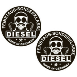 2x Diesel Made In Germany Stickers Decals - DecalsHouse