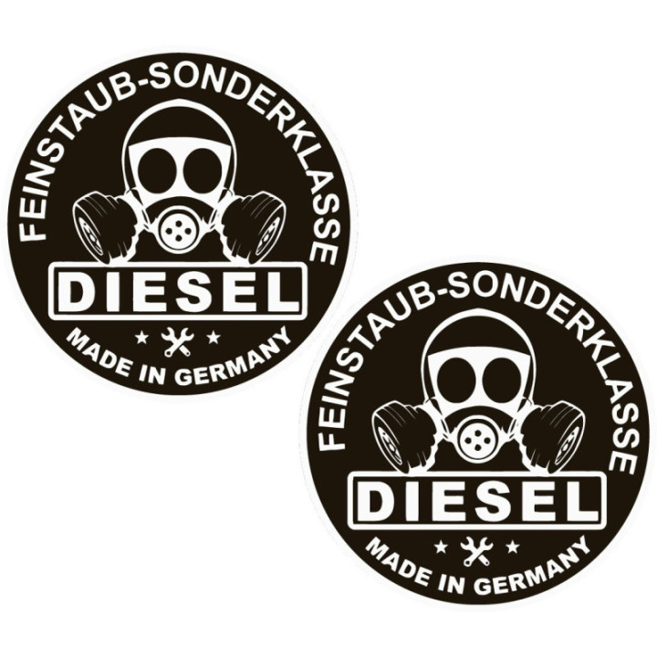 2x Diesel Made In Germany Stickers Decals - DecalsHouse
