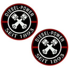 2x Diesel Power Since 1893 Stickers Decals - DecalsHouse